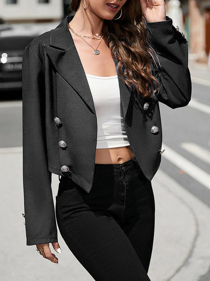 Coats Lapel Button Solid Small Suit Coat - LuckyFash™